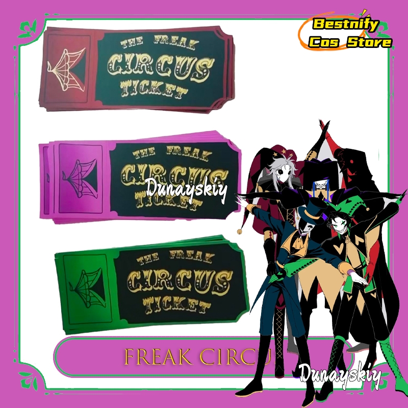 Anime Merchandise In Japanese - BFreak Circus Ticket Card Red Green