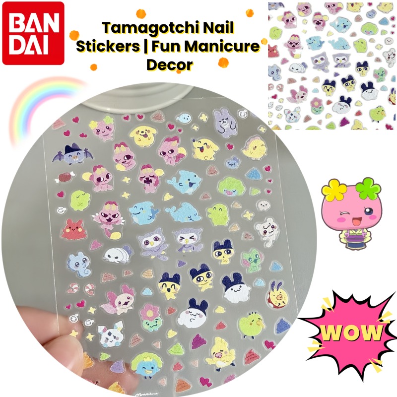 Tamagotchi Anime Cute Nail Art - Anime Merchandise Nepal 评论和价格