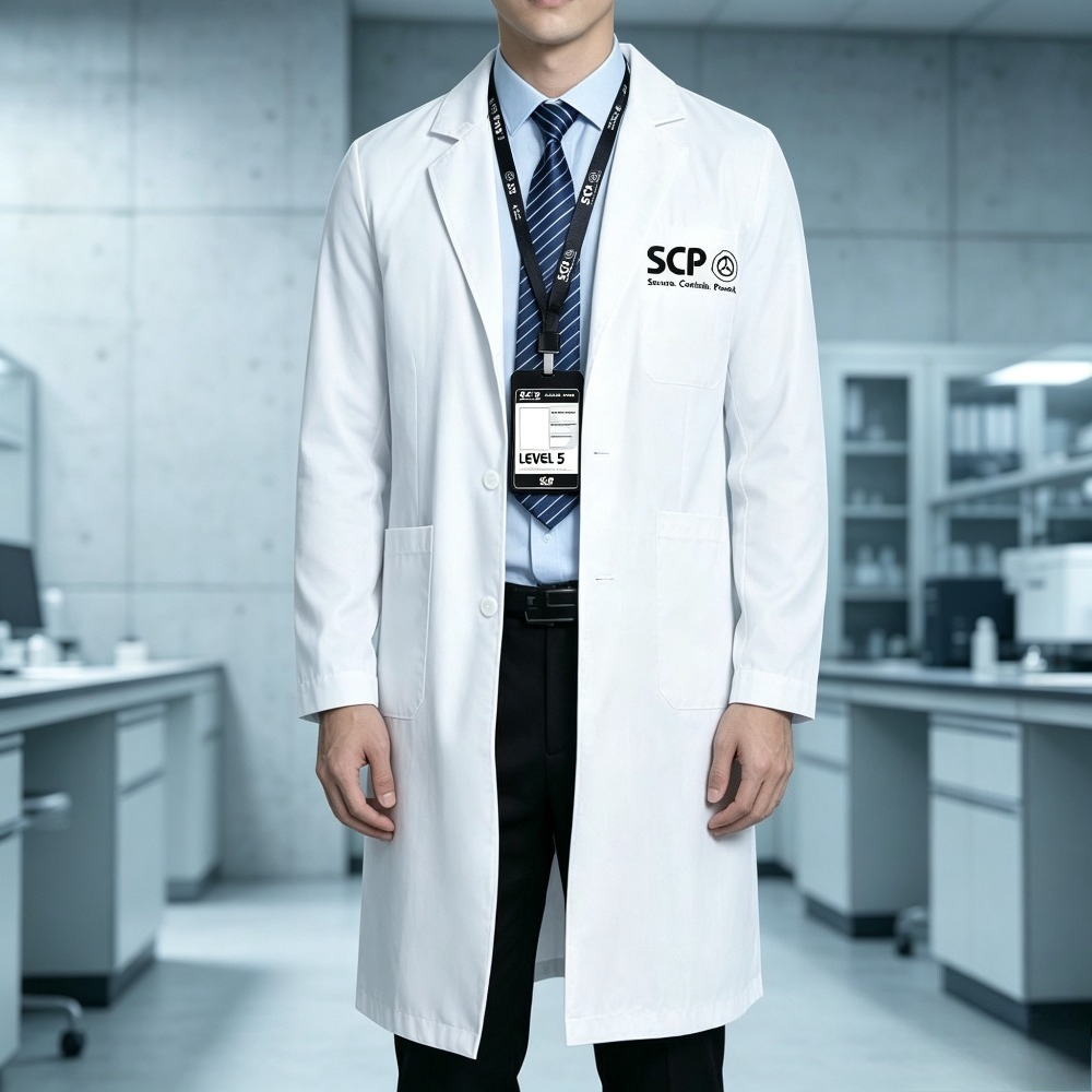 SCP Merchandise White Lab Coat - Anime Merchandise Jacket 评论和价格