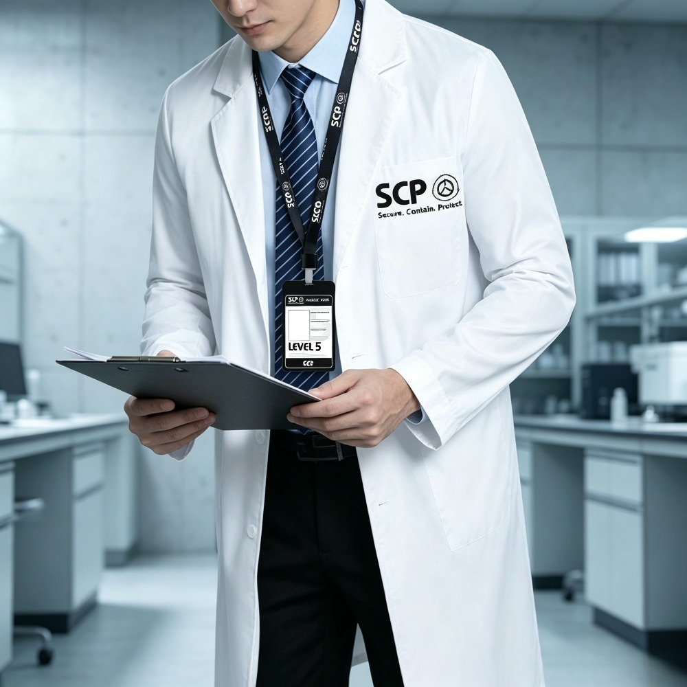 SCP Merchandise White Lab Coat - Anime Merchandise Jacket 评论和价格