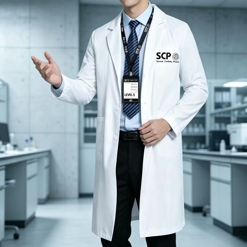 SCP Merchandise White Lab Coat - Anime Merchandise Jacket 评论和价格