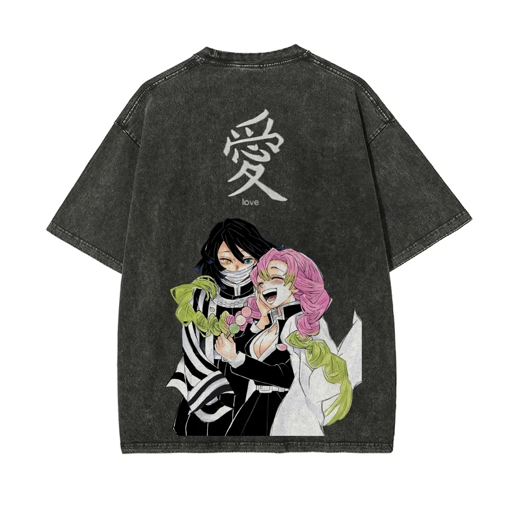 Kimetsu No Yaiba Washed T-Shir - Anime Merchandise Store In Japan 评论和价格