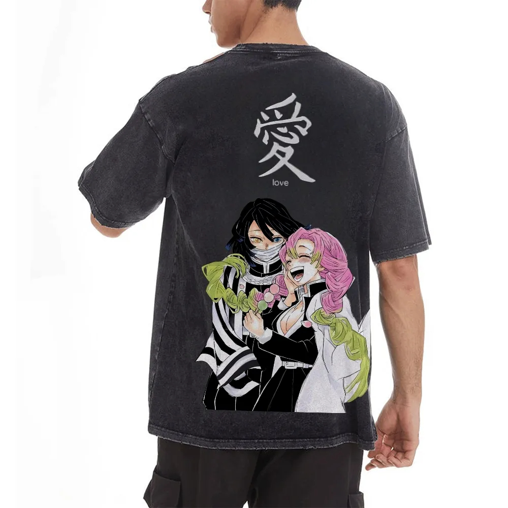 Kimetsu No Yaiba Washed T-Shir - Anime Merchandise Store In Japan 评论和价格