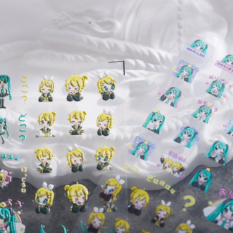 1PCS Hatsune Miku Cartoon Nail - Anime Merchandise Nepal 评论和价格