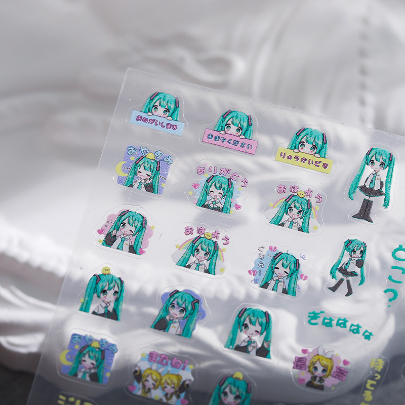 1PCS Hatsune Miku Cartoon Nail - Anime Merchandise Nepal 评论和价格