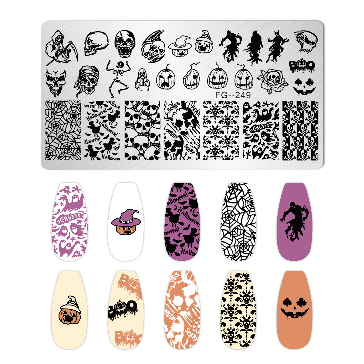 Cartoon Halloween Nail Art Sta - Anime Merchandise Nepal 评论和价格